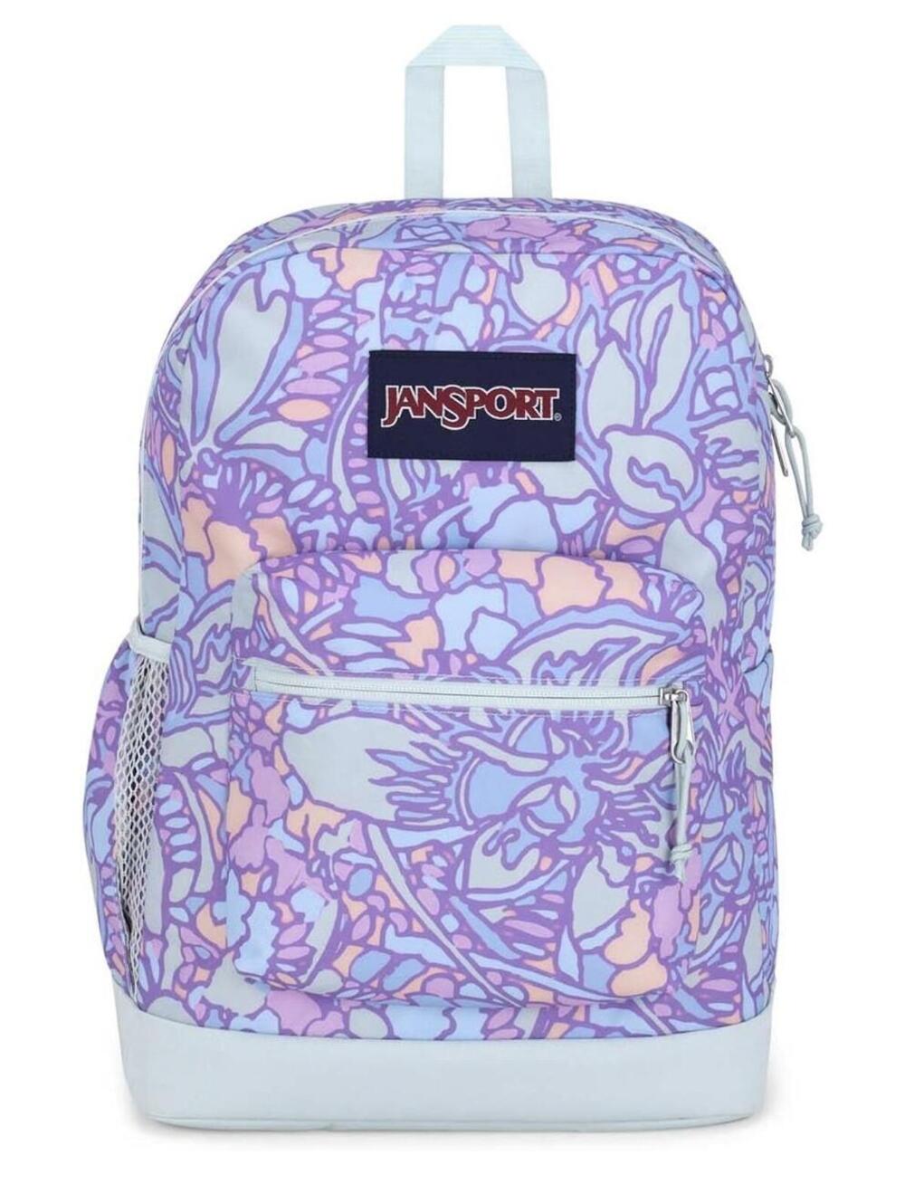 JanSport Floral Print Backpack with Padded Straps